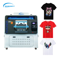 Flatbed A3 A4 Tshirt Printer DTG DTF Printing 2 In 1 Printer dengan 2 Epson I3200 Printhead Asli