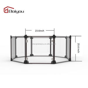 Hoge Kwaliteit Aluminium Transparante Partitie <span class=keywords><strong>Indoor</strong></span> Hond Hekwerk Opvouwbare <span class=keywords><strong>Pet</strong></span> Box - Product Image 3