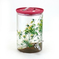 Pot de Fermentation en Verre Anti-Fuite 10L avec Couvercle Flip-Top, Récipient Hermétique pour Vin, Kombucha, Infusion d'Herbes, Grande Capacité