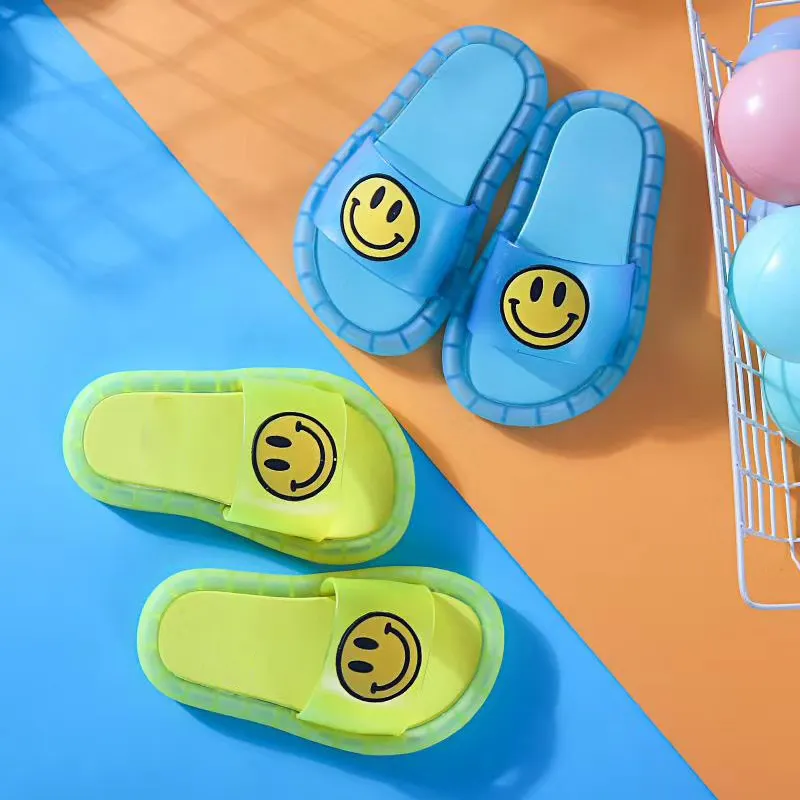Fashion Children Summer Slippers Flat Jelly LED Shoes Kids Sandals with Light for Boys and Girls