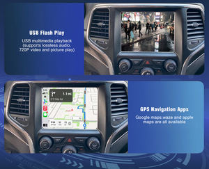 Inalámbrico Apple Carplay Android Auto para Jeep Grand Cherokee Compass <span class=keywords><strong>Uconnect</strong></span> 8,4 REPRODUCTOR DE DVD portátil montado en el tablero del coche - Product Image 6