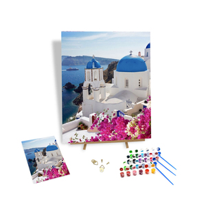Kits de <span class=keywords><strong>Peinture</strong></span> par Numéros Art <span class=keywords><strong>Peinture</strong></span> par Numéros pour Adultes Magnifiquement Paysage et Bord de Mer Manoir Style Décoration Murale - Product Image 1