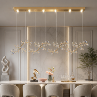 Lustre en cristal de luxe pour maison moderne, villa, salon, salle à manger et projet d'éclairage d'escalier