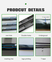 Ruban goutte-à-goutte PE noir 16 mm avec émetteur plat intégré, système d'irrigation de précision, tuyau en plastique anti-UV pour fabricant de tuyaux d'arrosage