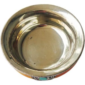 PARIJAT Artesanía Tradicional Cena Redonda Sopa Ensaladera Elegante Acero Inoxidable para Regalo Propósito 6X6X2,5 Pulgadas - Product Image 2