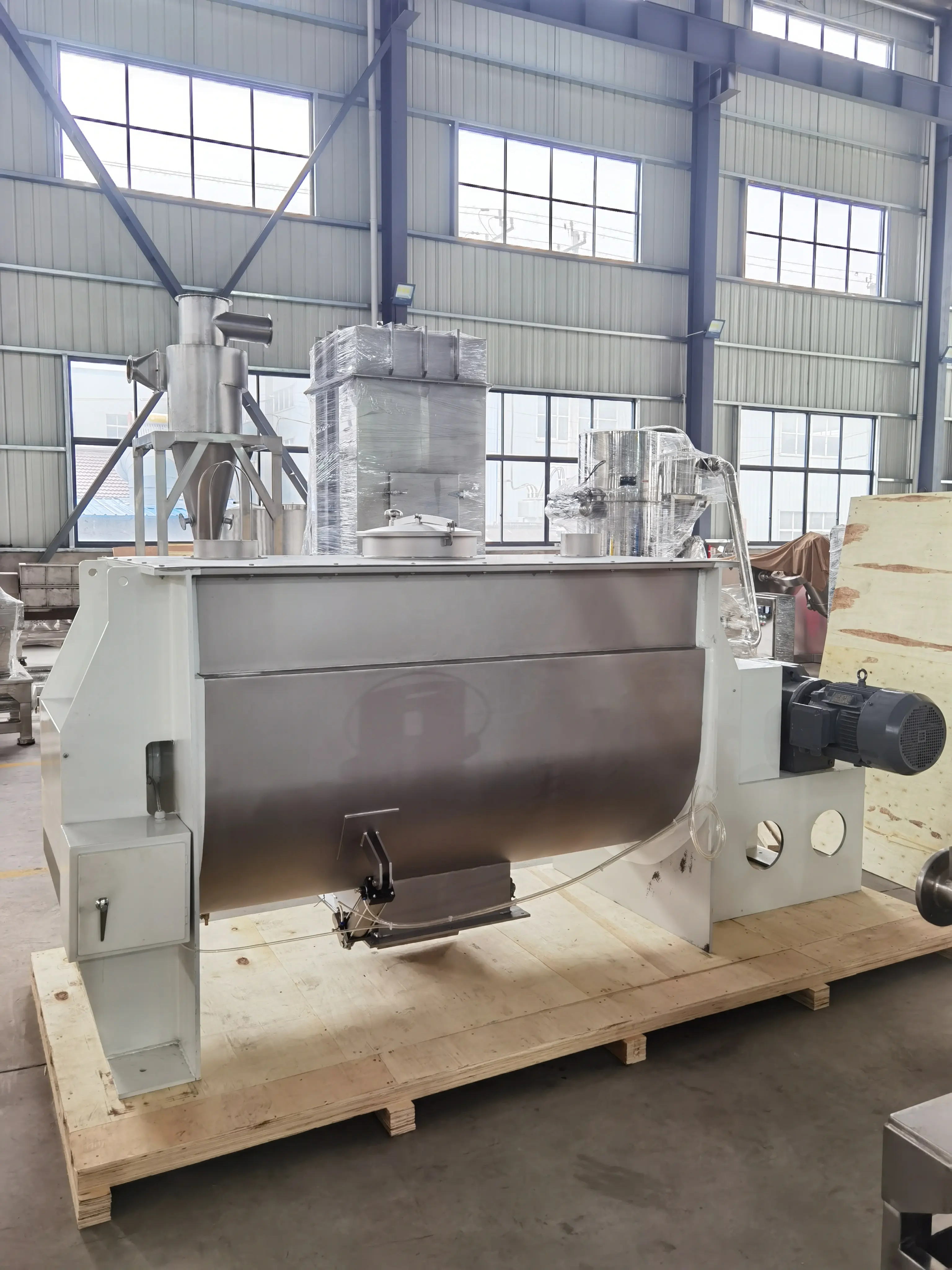 Industri Metalurgi kimia industri bubuk kimia bahan Horizontal pita Mixer