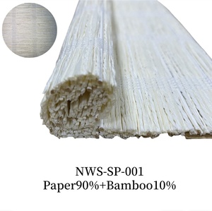 Phong Cách Truyền Thống Trang Trí Nội Thất Mô Hình Ngang Giấy Tre Tự Nhiên Dệt Vải Con Lăn La Mã Rèm Màu Đồng Bằng Cửa Chớp - Product Image 3