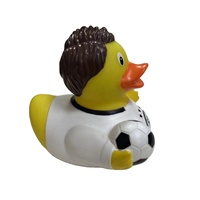Article promotionnel : Canard de bain pour bébé, petit jouet canard, jouet en caoutchouc multicolore fabriqué en Chine