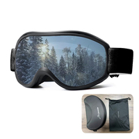 Lunettes de ski anti-buée avec verres PC résistants aux chocs, lunettes de neige pour l'alpinisme pour adultes, fournisseur en gros