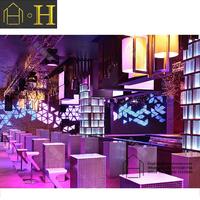 Meubles de bar de conception de boîte de nuit LUX, comptoir de bar, meubles de club en cuir, design 3D