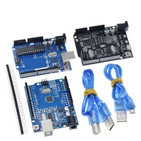 Kotak Resmi UNO R3 ATMEGA16U2 / UNO+WiFi R3 Chip ATMEGA328P Asli CH340G untuk Papan Pengembangan Arduino WeMos ESP8266