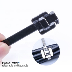 Resistente Fscat fascette ferma-cavo autobloccante metallo rivestito in plastica <span class=keywords><strong>con</strong></span> acciaio e acciaio inossidabile-alta qualità cavo <span class=keywords><strong>cravatta</strong></span> prodotto - Product Image 5