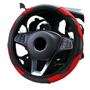 <span class=keywords><strong>Volant</strong></span> de direction en cuir PU en fibre de carbone sport, ajustement parfait pour Chevrolet Captiva Renault <span class=keywords><strong>Clio</strong></span> 4 Suzuki Vitara MG ZS BMW E92 - Product Image 4