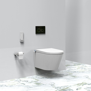 Inodoro Inteligente Moderno con Bidé Integrado, Taza de Cerámica Premium E400, Montado en la Pared, OEM ODM, Sanitario con Certificación CE, WC sin Borde - Product Image 2