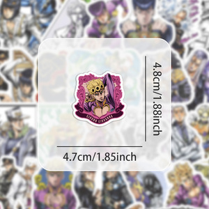 Jojos สติกเกอร์กราฟฟิตีอะนิเมะการผจญภัยที่แปลกประหลาดสำหรับตกแต่งขวดโทรศัพท์สติกเกอร์การ์ตูนญี่ปุ่น50ชิ้น - Product Image 4