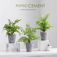 Plante en pot en céramique tressée artificielle de style nordique, inspirée d'Instagram, pour décoration de Thanksgiving, salon, bureau, intérieur
