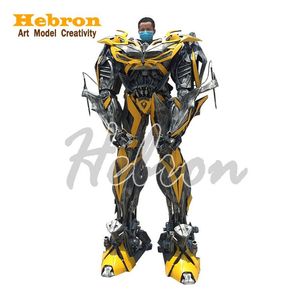Disfraz de Robot <span class=keywords><strong>Gundam</strong></span> para Adultos, Disfraz de Halloween de 2.7 Metros de Altura, Trajes de Cosplay con Micrófono, Altavoz y Luz LED - Product Image 4