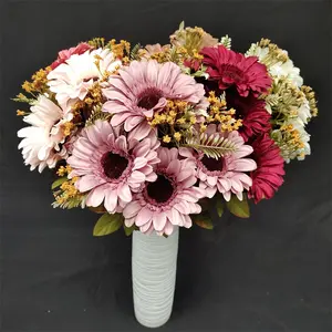 11 Europeu n crisântemos decoração mariage flores artificiais decorativas