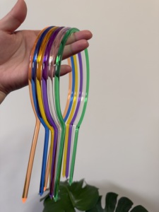 Treillis en acrylique de qualité supérieure pour plantes, forme circulaire de 9 pouces, couleurs vert, violet, jaune, rouge, bleu, transparent, diamètre - Product Image 4
