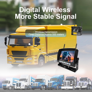 Wireless Backup <b>Camera</b> 7 Inch Monitor DVR Recorder Dual Antenna <b>Car</b> Security <b>Reverse</b> Aid System <b>for</b> Bus/Trailer/RV/Truck - Product Image 3