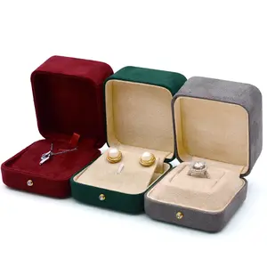 VANLOCY High-End Luxury Custom Microfiber Fabric Jewelry Box Elegant Gift Packaging with Leather Material