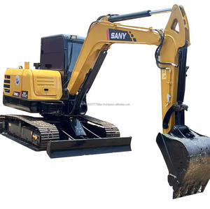 Mini Excavadora hidráulica sobre orugas Sany60C con mejores ventas, maquinaria de construcción multifuncional de 6 toneladas, motor diésel ISUZU usado - Product Image 1