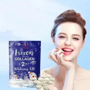 Vente en gros Vitamin C herbal Frozen Collagène peau 2 en 1 capsule de blanchiment poudre de collagène capsule anti-âge collagène capsules