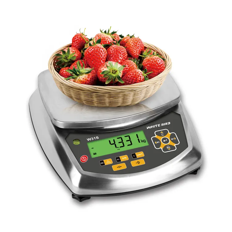 High Accuracy Table Top Stainless Steel Digital Weighing Scale, Platform Electronic Kitchen Scale