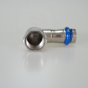 Hupoo 304 thép không gỉ Báo Chí phụ kiện khuỷu tay <span class=keywords><strong>90</strong></span> độ <span class=keywords><strong>F</strong></span> chủ đề V hồ sơ chỉ số màu xanh EPDM/NBR/FKM niêm phong - Product Image 6