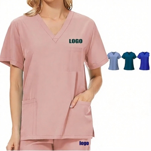 Ensembles de Jogging Unisexe en Tissu Éponge Polyester/Rayonne, Thermocollés, avec Logo Personnalisé, Qualité Médicale, Respirants, OEM, Uniformes de Travail pour Hôpital - Product Image 5
