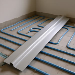 Plaque de transfert de chaleur en aluminium de 4 pieds pour systèmes de chauffage au sol, pièces radiantes hydroniques, construction durable - Product Image 2