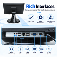Moniteur de kiosque tactile capacitif AIO Windows 10/11 personnalisé avec logo, nouveau, 15,6 pouces, pour utilisation dans les restaurants, avec 16 Go de RAM + 256 Go de SSD