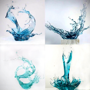 Escultura de Resina Transparente Moderna de Alta Gama, Diseño de Onda, Adorno Creativo Multifuncional Hecho a Mano, Muestra para el Hogar - Product Image 5