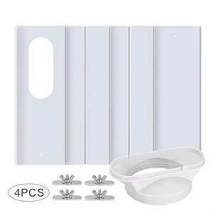 Meilleurs accessoires de climatisation de Chine avec déflecteur à embout plat à 3-4 sections, plaque d'étanchéité télescopique de 43 cm x 16 cm - Product Image 2
