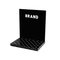 Exhibidor de Acrílico en Forma de L con Logotipo Personalizado APEX para Tiendas de Cosméticos, con Tratamiento de Superficie Pulido, para Servicio OEM/ODM
