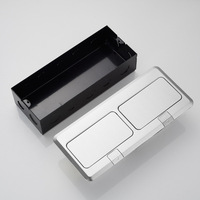 Toma de Corriente de Piso Europea OEM, Acero Inoxidable, Impermeable, Tipo Emergente Oculto, Caja de Toma de Corriente con Conexión a Tierra Estándar