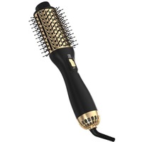 Peigne chauffant en céramique 4 en 1 avec fonction ionique Brosse sèche chauffante à ions négatifs Volume de cheveux de voyage pour l'extérieur et l'hôtel