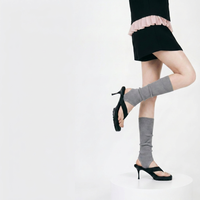Jambières fines pour femmes, style coréen à rayures verticales, coupe ample, style ballet/yoga, amincissantes, polyvalentes, respirantes, en coton/nylon