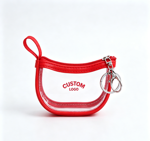 Mini sac fourre-tout transparent étanche avec porte-clés, breloque personnalisée pour clé de voiture, sac quotidien, cadeau promotionnel ou souvenir de fête - Product Image 1