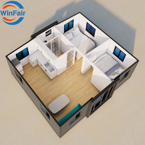 Maisons modulaires préfabriquées économiques WinFair <span class=keywords><strong>Venezuela</strong></span> de 20 pieds en conteneurs, villas avec couleur personnalisée pour studio de jardin - Product Image 4