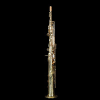Woodwind Instrument Factory Wholesale Bb Tone Lowest Price Professional One Piece soprano Saxophone