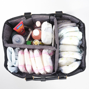 Mode féminine personnalisée, organisateur de couches de grande capacité pour dames, fourre-tout en <span class=keywords><strong>cuir</strong></span> végétalien PU Caddy de couches pour bébé - Product Image 4