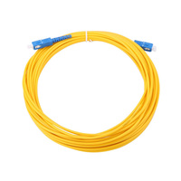 FTTH 1 2 4 Core kabel Drop datar pemasok Cina luar ruangan pra terhubung SC APC UPC SM kabel Patch serat optik