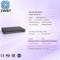 Commutateur Ethernet PoE H3C S5590-48T4XC-HI 48 ports avec prise en charge SNMP, QoS, VLAN, empilable, en stock