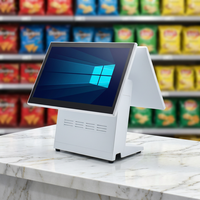 Sistema POS Todo en Uno Yanchip YX-U6 de 15.6 Pulgadas con Pantalla Táctil Capacitiva Windows, Intel I5, 8G+128G, Caja Registradora