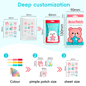 Dotdot Private Label Schattige Dieren Acne <span class=keywords><strong>Patch</strong></span> Verbruiksartikelen Acne Genezende Salicylzuur Hydrocolloid Puistje Pleister - Product Image 4