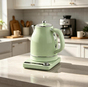 Retro Electric <b>Kettle</b> 1.7L Stainless Steel Cordless <b>Temperature</b> Adjustment Water <b>Kettle</b> 2200W with Dry Boil Protection - Product Image 2