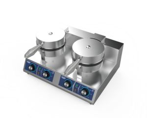 Novedades: Máquina de Waffles Belga Profesional de Doble Cabezal, Antiadherente, de Acero Inoxidable para Catering Comercial y Tiendas de Snacks - Product Image 4
