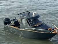 Yacht de luxe en aluminium soudé de 6 m de qualité supérieure, bateau de pêche à moteur hors-bord Gosple Boats
