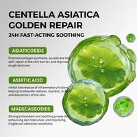 Kit de sérum facial apaisant à la Centella Asiatica Cica personnalisé OEM pour la réparation de la barrière cutanée après une procédure, soulagement des rougeurs, soin du visage, soin de la peau